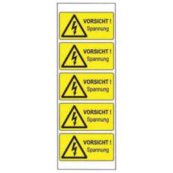 TE Connectivity 1768020-2 Warning Signs 52x26mm 5 Pcs Self-Adhesive Film