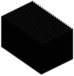 Fischer Elektronik 10133681 SK 628/75 SA Radiator żeberkowy 4.5 K/W (D x S x W) 75 x 75 x 45 mm