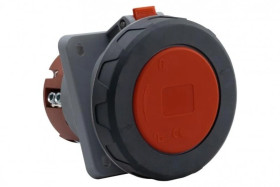 Gniazdo siłowe tablicowe skośne 125A5p /FE/ IP67