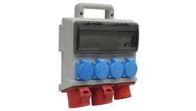 Rozdzielnica Budowlana Elcase W16-0204 Ip44, Wtyk Tablicowy Cee 16A-5P,...