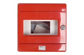 Szafka do wyłącznika p.poż. 1x8 moduły natynkowa czerwona 42 RV GW42202