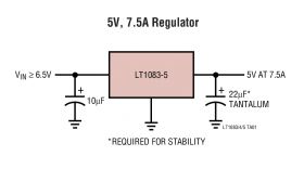 LT1085-Fixed - 3A, 5A, 7.5A Low Dropout Positive Fixed Regulators
