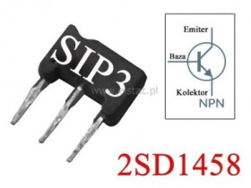 Tranzystor NPN 20V 0.7A 1W 55MHz: SIP-3