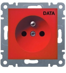 Lumina Gniazdo pojedyncze z/u 16A /DATA/ czerwone WL1029