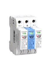 Ogranicznik przepięć fotowoltaicznych typ 1+2 DC (B+C) 3P iskiernikowy GDT 1000V 12,5 kA