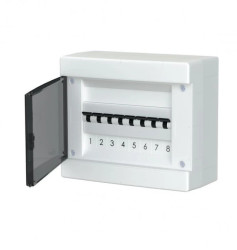 Rozdzielnica modułowa natynkowa plastikowa 1x8 IP40 C.1308-P