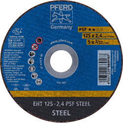 PFERD 61719026 PSF Steel Cutting Disc 125mm 25pcs High Cutting Power