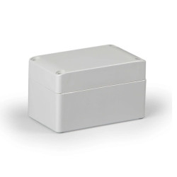 Obudowa Cubo S 75x125x75mm podstawa 50mm boki gładkie pokrywa szara IP67 ABS SABP081308G