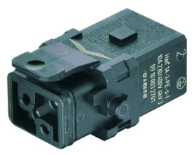 Złącze Han 1A prostokątne żeńskie 3pin +PE 09100032701