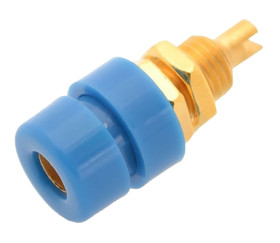 Gniazdo bananowe Żeński Połączenie lutowane typ Gniazdo bananowe Niebieski 32A Hirschmann Test & Measurement rozmiar