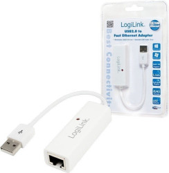 Konwerter sygnału USB 2.0 / Ethernet RJ45 z przewodem
