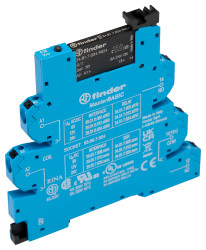 Moduł styczników sprzęgających Finder 6 A 24 V DC SPNO PLC, montaż na szynie DIN