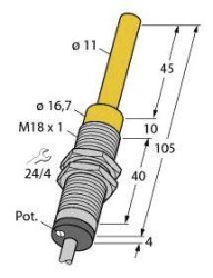 Turck Czujnik indukcyjny nie podtynkowy WI40-M18-LIU5