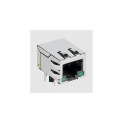 Belfuse SI-52008-F MagJack RJ45 Male Shrouded LED PoE Connector PCB