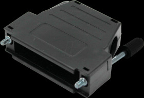 MHDSSK-P-15-L-K D-Sub cap, 15-pin, angled/straight, black, size A