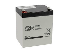 Akumulator AGM 12V 5Ah faston 6.3 SSB SB5-12L