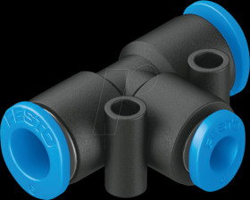 153369 Connector, T-shaped, 1 x diameter 6 mm &lt;&gt; 1 x diameter 4 mm &lt;&gt; 1