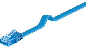 Cat 6A Płaska Kabel Połączeniowy,U/Utp, Niebieski - Długość Kabla 2 M