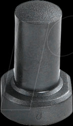 1S09-22.5 Extra-tall black cap, 22.5 mm for button 3F...