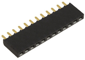 Gniazdo PCB 12 -pinowe raster: 2.54mm typu płytka – płytka Proste Przewlekany