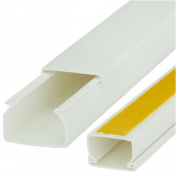 Listwa elektroinstalacyjna kanał kablowy BKK 25x16mm korytko z pokrywą i taśmą montażową 2-stronną