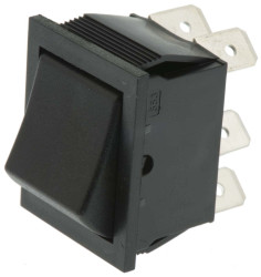 Przełącznik kołyskowy (Wł.)-wł. Nie 16 A DPDT Czarny Arcolectric (Bulgin) Ltd