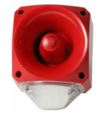 Sygnalizator akustyczny z lampą sygnalizacyjną 10 → 60 V DC Przezroczysty DC IP66 Montaż boczny 120dB