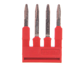 Mostek wtykany 4-biegunowy czerwony FBS 4-4 3030132 /50szt./