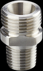 Screw-in adapter, 300 bar/30 MPa, M18, 1/4&quot; NPT for flow and temperature sensors, E40242