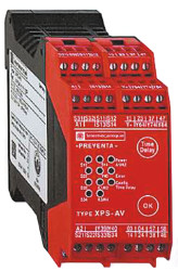 Przekaźnik bezpieczeństwa, kat. bezp.: 4, konfigurowalny, SIL: 3, XPS AV, styki bezp.: 6, Uz: 24 V DC, Schneider