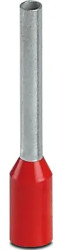 Insulated wire end ferrule, 1.0 mm², 18 mm/12 mm long, DIN 46228-4, UL 486F-E, NFC 63-023, red, 1200311