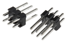 Złącze szpilkowe 6-pinowe raster: 2.54 mm Prosty 2-rzędowe RS PRO Otwór przelotowy 650 V Bez osłony