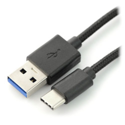 Przewód USB 3.0 typ C 2m Esperanza EB228K - oplot czarny