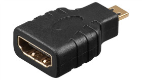 Adapter Hdmi™, Pozłacany - Zużycie Jednostka 1 Szt. W Torebce Plastikowej