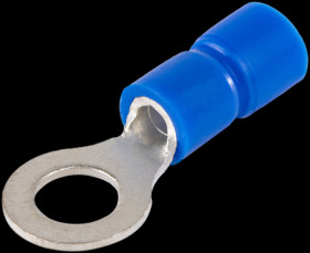 Izolowana końcówka oczkowa M4 2,5mm2 niebieska
