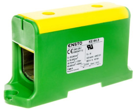 Zacisk uniwersalny 35-240mm2 1-torowy żółto-zielony KE64.3