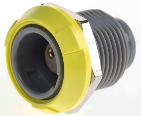 Złącze wielostykowe przemysłowe 2-pinowe, panelowe Gniazdo LEMO