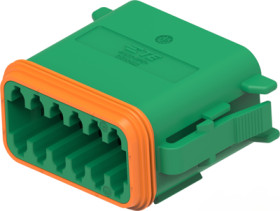 Socket housing, 12 pole, for DEUTSCH DT series, DT06-12SC-CE06