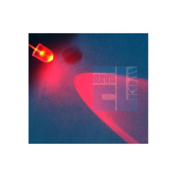 DIODA LED 10mm 12V CZERWONA GŁADKA