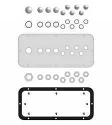 Płyta dławicowa WSA z kołnierzem do typu B, 10 wejść