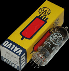 ECL80 Electron tube, multiple tube, Noval, 9-pin, 6.3 V