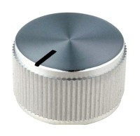 GALKA-60-18 Gałka potencjometru obrotowego, średnica 18 mm (na ośkę 6 mm) aluminium