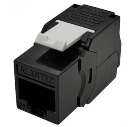 Moduł keystone RJ45 UTP kat.5e ekranowany beznarzędziowy SLIM czarny Alantec