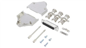 Mhdm-25Fssc D-Sub Żeńskie Proste Zacisk Śrubowy Na Przewód 13Mm Pin 25