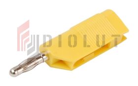 Wtyk banan 4mm do poł. wież. WW403-Y 50V=/30V~ 24A