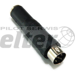 Wtyk DIN 5pin słuchawkowy - gniazdo Jack 6,3mm