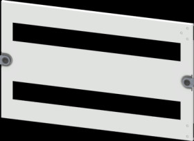 Cover for built-in installation devices, rectangular, sheet steel, (W x H x D) 600 x 300 x 10 mm, 2x24 HP, light gray, 8PQ2030-6
