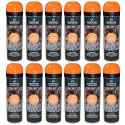 Farba geodezyjna do znakowania spray pomarańczowa 12 sztuk SOPPEC Track Marker
