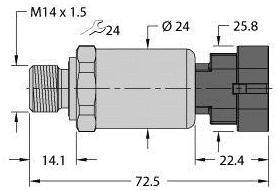 Przetworniki ciśnienia Turck 100003600, 1 szt.