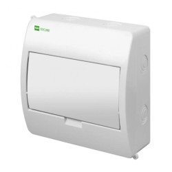 Rozdzielnica modułowa Elegant 1x8 natynkowa IP40 N+PE drzwi białe 2402-00